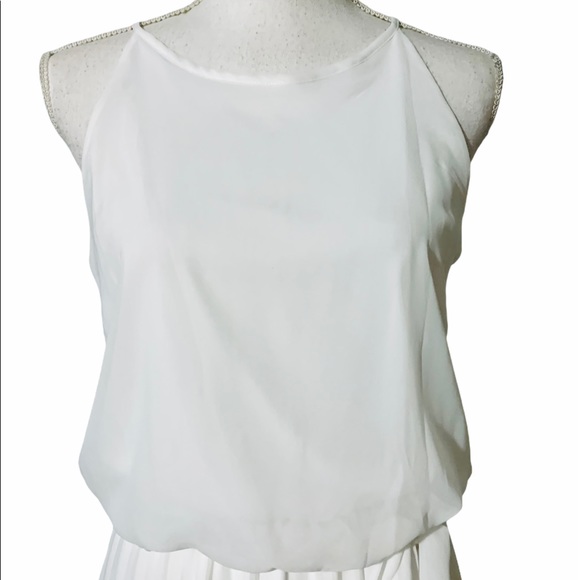 Bisou Bisou white pleated maxi dress - Picture 7 of 12